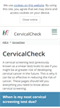 Mobile Screenshot of cervicalcheck.ie